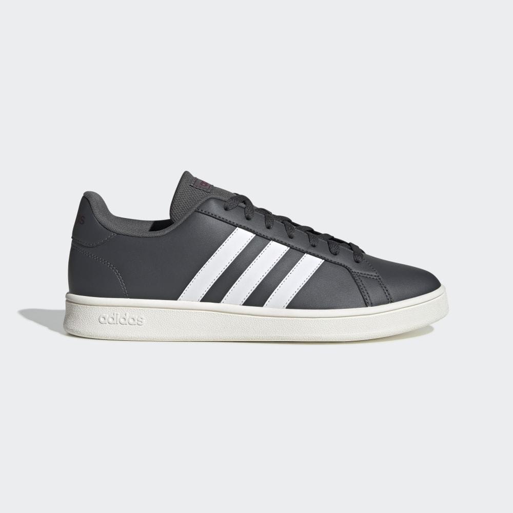 Pantofi Tenis Adidas Grand Court Base Barbati Romania - Gri/Albi/Visinii EE7907